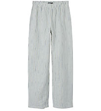 LMTD Hosen - NlfKaja - White Alyssum/Wild Windstreifen