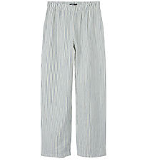 LMTD Pantalon - NlfKaja - White Alyssum/Wild Rayures de vent