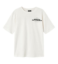LMDT T-shirts - NlmKouth - White Alyssum/Raven