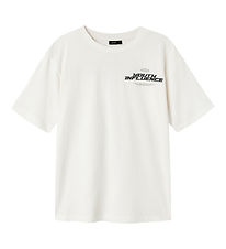 LMDT T-Shirt - NlmKouth - White Alyssum/Raven