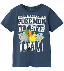 Name It T-Shirt - NkmJust Pokmon - Dark Denim