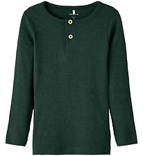 Name It Blouse - Noos - Rib - NmmKab - Pine Grove