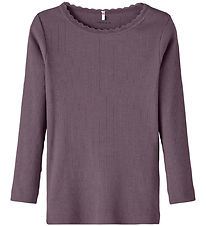 Name It Blouse - Noos - Rib - NmfKab - Arctic Dusk