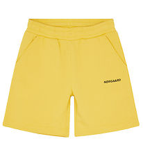 Mads Nørgaard Sweat Shorts - Organic Porsulano - Lemon Zest