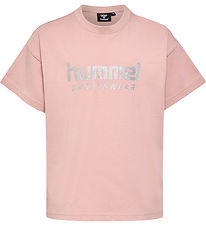 Hummel T-shirt - hmlChilli - Adobe Rose w. Mica logo