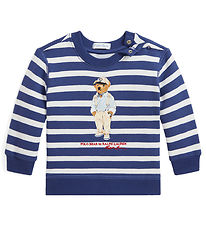 Polo Ralph Lauren Peysa - Hemingway - Dökkblátt/Hvít - röndótt M