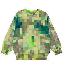 Molo Sweatshirt - Monti - Green Pixel