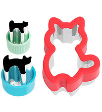 Lekkabox Cookie cutters - Stainless Steel - 3 Parts - Cats