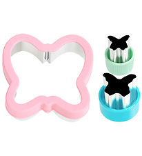 Lekkabox Cutter molds - Stainless Steel - 3 Parts - Butterflies