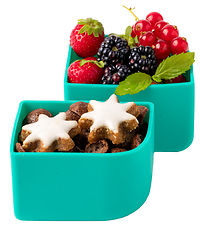 Lekkabox Bento Base Cups - Silicone - 2 Parts - Petrol
