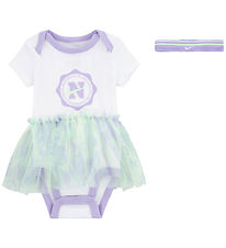 Nike Gift Box - Headband/Bodysuit k/æ - White/Purple/Lime