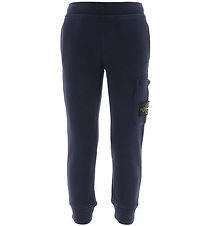Stone Island Joggingbuxur - Dökkblátt