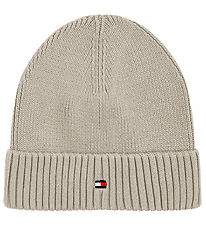 Tommy Hilfiger Mütze - Strick - Small Flagge - Classic+ Beige