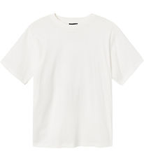 LMDT T-shirt - NlnLiving - White Alyssum/Raven Backprint
