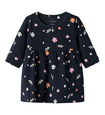 Name It Jurk - NbfVandora - Dark Sapphire/Small Bloemen