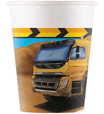 Decorata Party Cardboard mug - 8-Pack - 200 mL - Construction