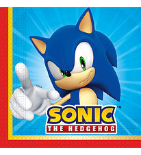 Decorata Party Servíettur - 20 pakki - 33x33 cm - Sonic Speed