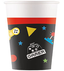 Decorata Party Cardboard mug - 8-Pack - 200 mL - Gaming Party