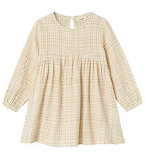Lil' Atelier Dress L/æ - NmfKaley - Lemon Icing