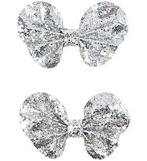 Sofie Schnoor Hárspenna m. slaufu - 2 Pakki - 7x4,5 cm - Silfur