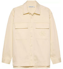 Calvin Klein Skyrta - Ofinn Pocket - Eftirglóandi