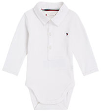 Tommy Hilfiger Polo body L/æ - Rib - Hvítur
