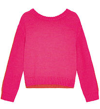 Molo Blouse - Knitted - Wool/Acrylic - Giada - Shocking Fiery/Or