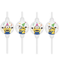 Decorata Party sogrör - 4 Pakki - Minions: The Rise Of Gru