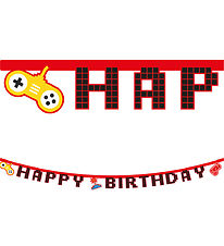 Decorata Party Happy Afmæli Banner - Leikir Party
