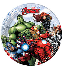 Decorata Party Pappaplötur - 8 Pakki - 19,5 cm - Avengers Infini