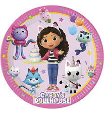 Decorata Party Cardboard plates - 8-Pack - 23 cm - Gabby's Dollh