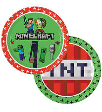 Decorata Party Pappadiskar - 8 Pakki - 23 cm - Minecraft