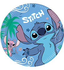Decorata Party Pappteller - 8er-Pack - 23 cm - Stitch & Angel