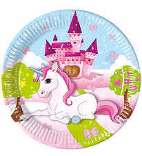 Decorata Party Kartongtallrikar - 8-pack - 23 cm - Unicorn