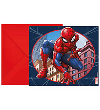 Decorata Party Invitations - 6-Pack - Spider-Man Crime Fighter