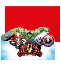 Decorata Party Boð - 6 Pakki - Avengers Infinity Steinar