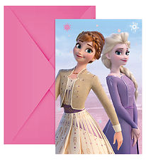 Decorata Party Boð - 6 Pakki - Frozen II Wind Spirit