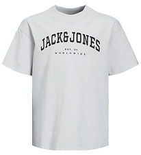 Jack & Jones Stuttermabolur - JjeCaleb - White