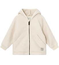 Mini A Ture Fleecejacke - Teddy - MatLiff - Angora Cream