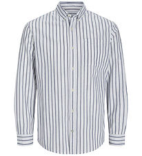 Jack & Jones Shirt - JjeOxford - Ensign Blue/Stripes