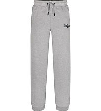 Tommy Hilfiger Sweatpants - Nytt Emb Terry - Light Grey Heather