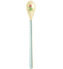 Rice Spoon - Melamine - Latte - Blue/Ravishing Radish