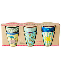 Rice Cups - Melamine - 6 pcs - 250 mL - Multi/Funky Prints