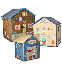 Rice Storage Baskets - Raffia - 3 pcs - 40/36/31 cm - Adventure