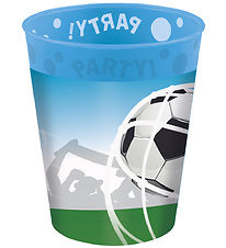 Decorata Party Plastbollar - 4 Pakki - 250 ml - Fótboltaaðdáendu