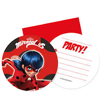 Decorata Party Boð - 6 Pakki - Kraftaverk Ladybug