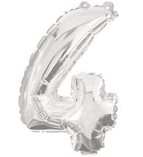 Decorata Party Þynnublöðru - 85 cm - No 4 - Silfur