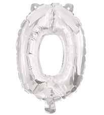Decorata Party Þynnublöðru - 85 cm - Nei 0 - Silfur