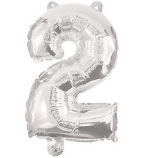 Decorata Party Þynnublöðru - 85 cm - No 2 - Silfur