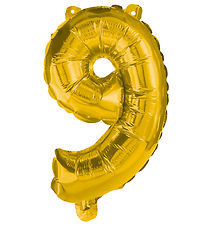 Decorata Party Þynnublöðru - 85 cm - No 9 - Gull